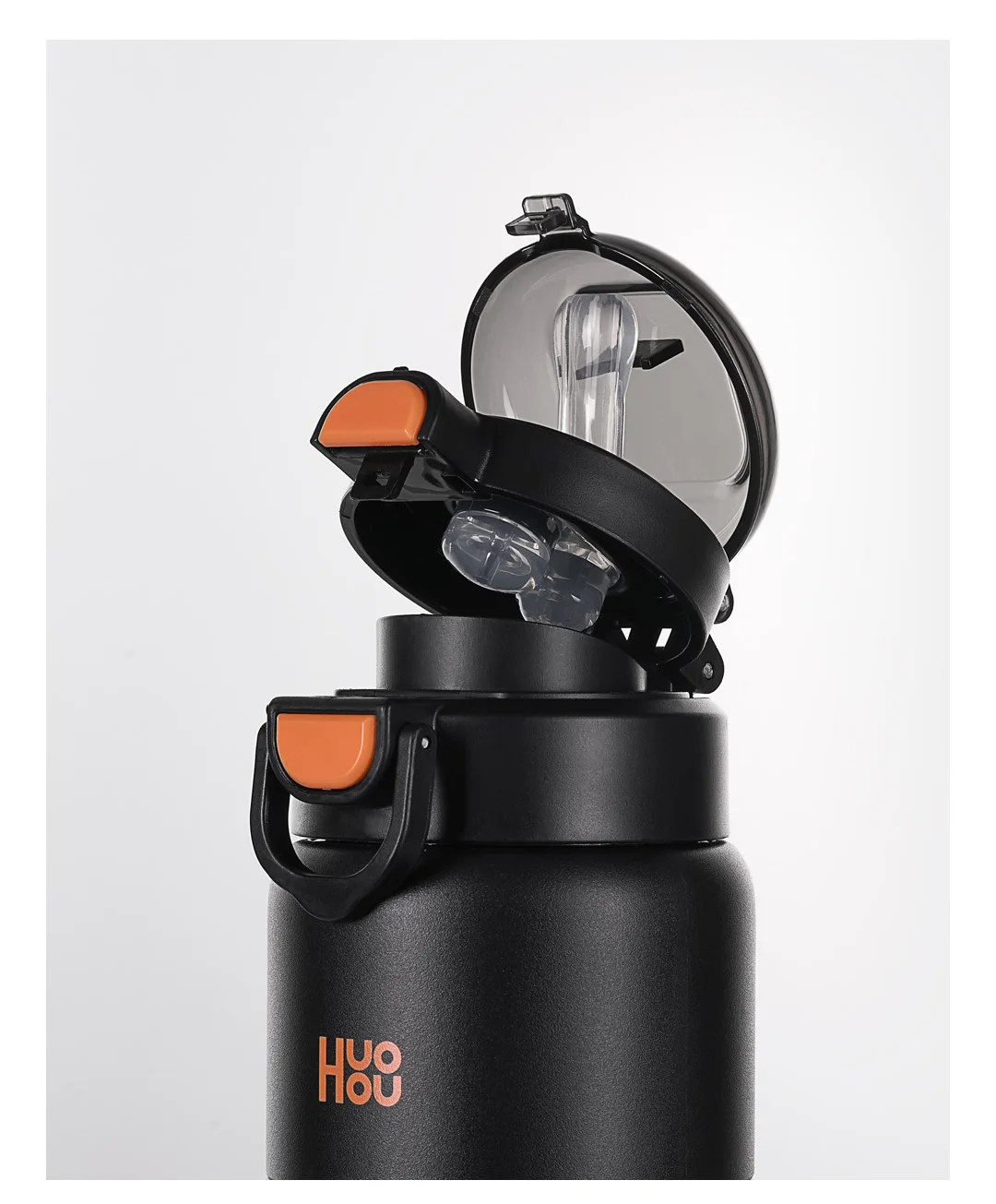 Huohou 750ml Leak-Proof Reusable Water Bottle description image 2