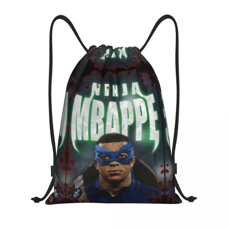 

France Kylianer And Mbappﾩ And Mbappe Drawstring Bags Gym Bag Funny Knapsack Comfortable Backpack Funny Novelty
