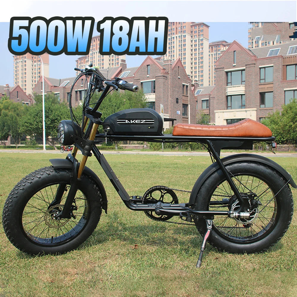 Rower elektryczny 20 "Fat Tire Ebike 500W silnik 48V 18Ah wymienna bateria daleki zasięg Off