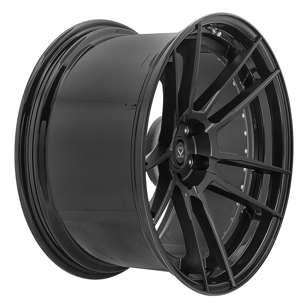

Best Price 22 Inch Rim Wheels Custom Black Brush 2-PC Alloy Rims for M6 Alloy Rims 5x112