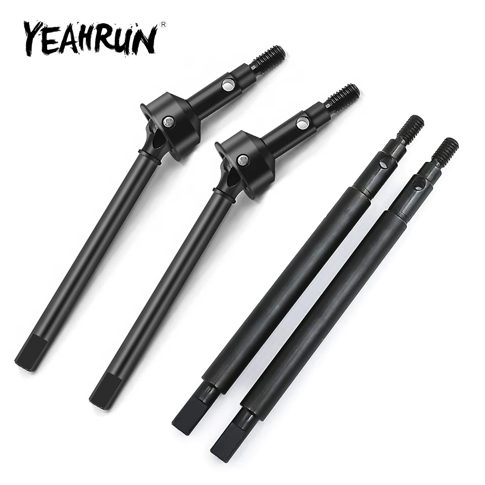 

Стальные передние и задние ведущие шасси YEAHRUN, CVD шарнирные соединения Dogbone для детской бронковой защиты 1/18, обновленные детали для радиоуправляемой модели гусеничного автомобиля