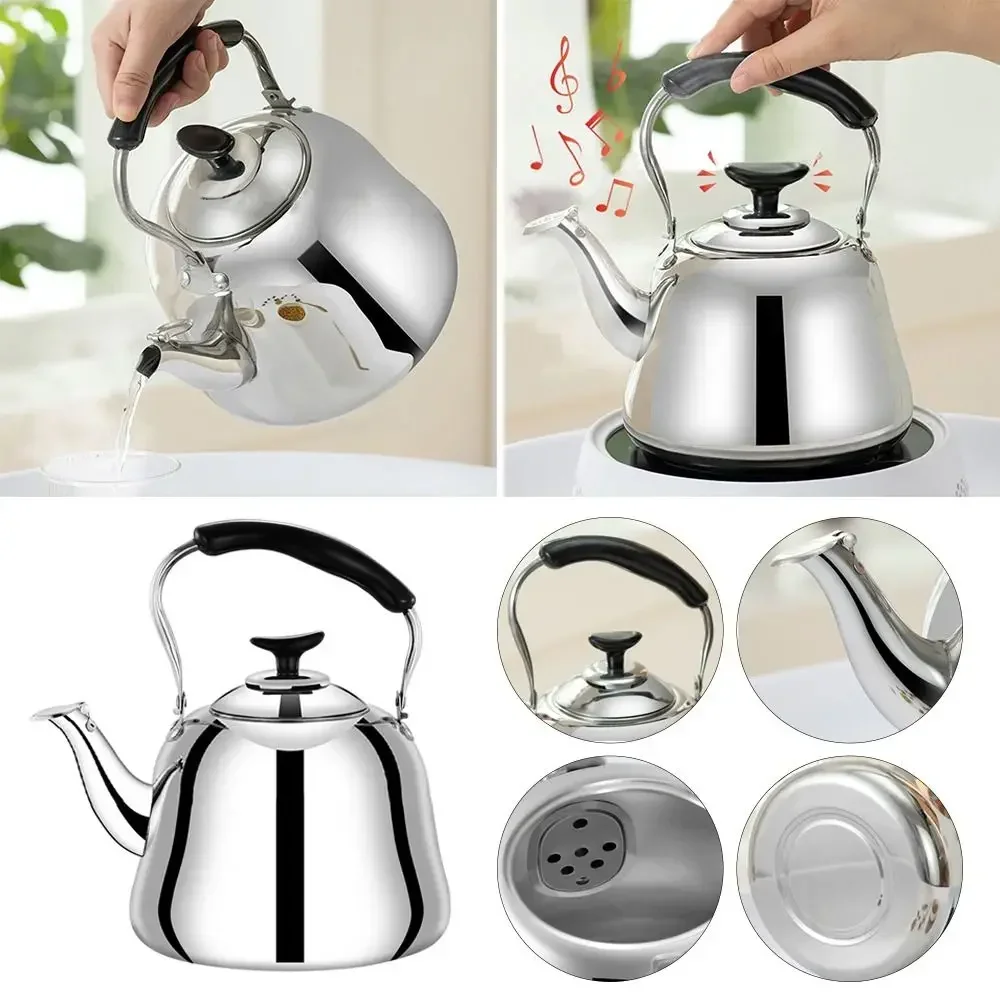 Tea Kettle 2/1.5/1L Stainless Steel Kettle Water Boiling Household Large Capacity Boil Water Kettle Teakettle Thickened Gas Stove Induction