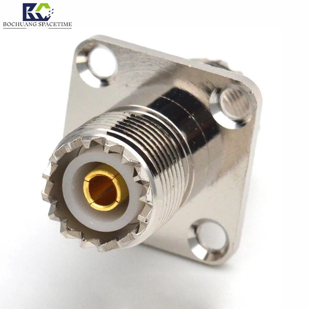 connector N female to N female UAV defensere flange low attenuation pure copper connector