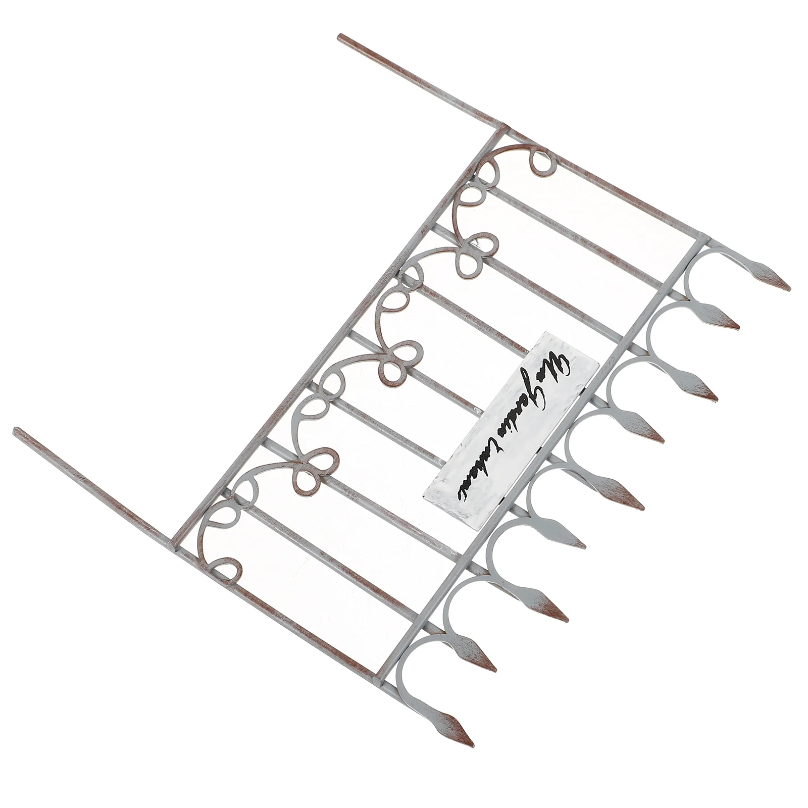 

Decorative Fence Scene Mini Ornament Small Iron Landscape Prop Decorations Garden