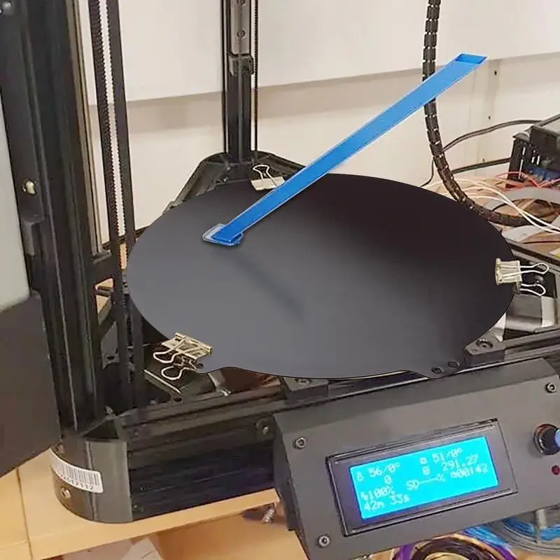3D 프린터 온열 침대 핫 베드 PEI 스티커 제거 용수철, 스틸 시트 제거, 380mm 원형
