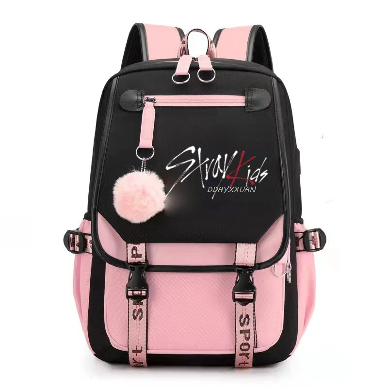 s-stray kids Backpack Girls Boys Student Teenager Back To