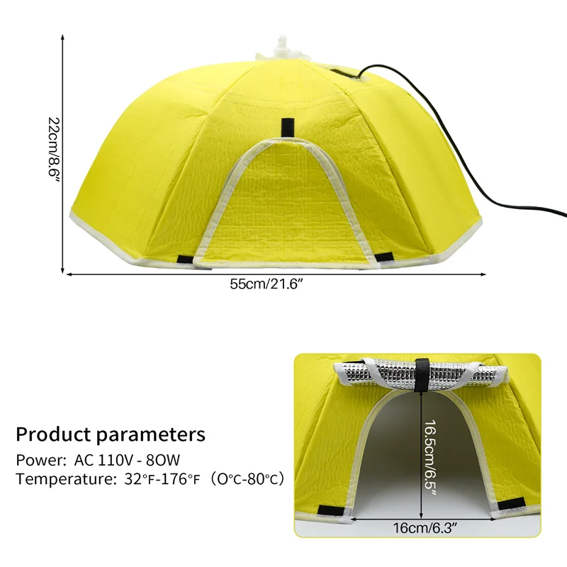 Chicken Coop Heater Chick Brooder Electric Poultry Heating Plate Chick Bird Hatchling Incubator Breeding Equipment 1Pc