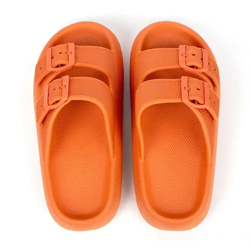 Summer Casual Shoes Woman Men Sandal Stock Sandals Flats Cork Slippers Fashion Leather Buckle Beach Slides