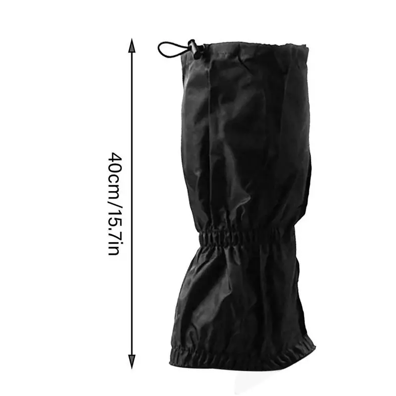 1Pair Snow Gaiters Outdoor Ski Legging Gaiters Wear Breathable Shoes Covers Adjustable Elastic Band Hiking Waterproof Gaiters