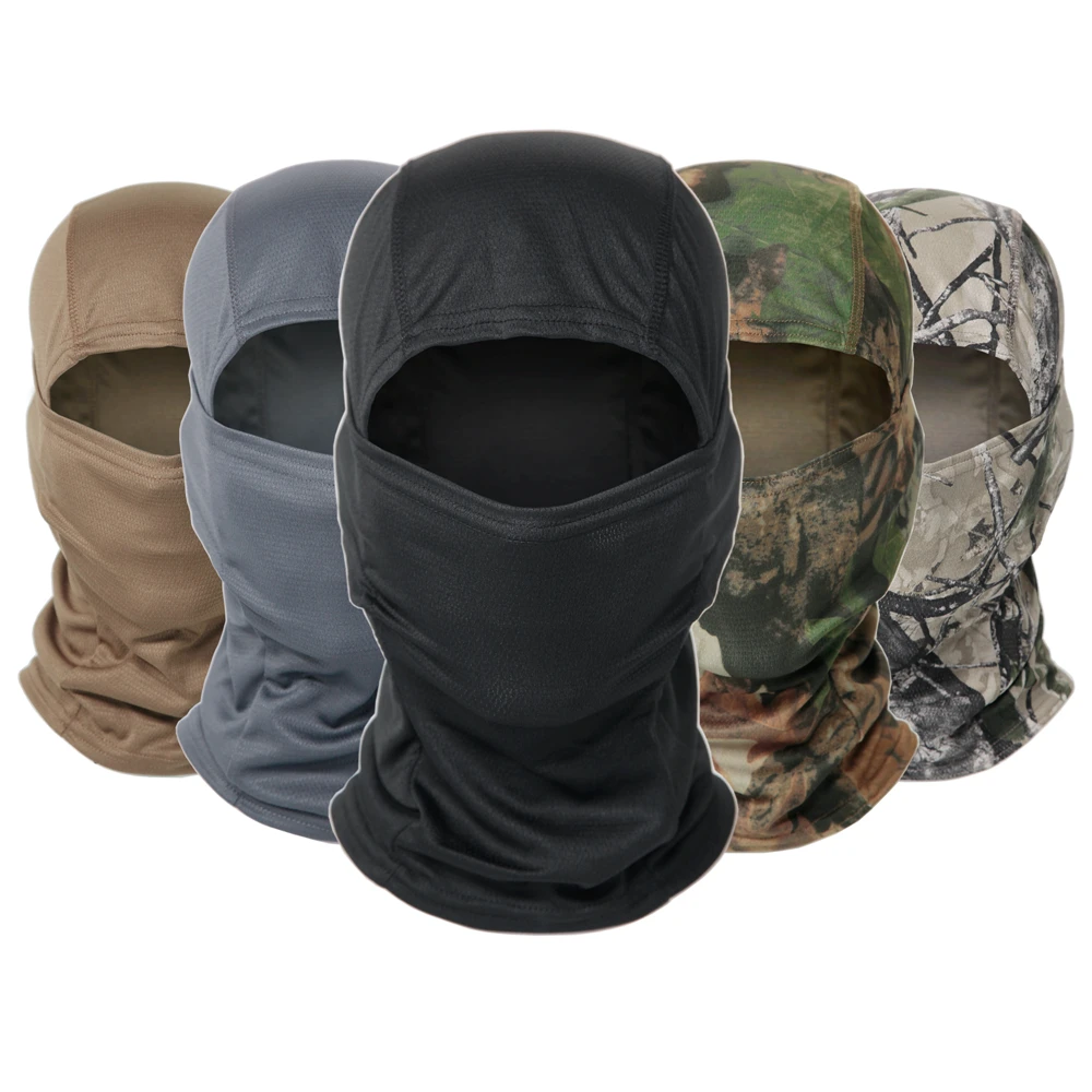 white skully hat Multicam Camouflage Balaclava Cap Full Face Shield Cycling Motorcycle Skiing Airsoft Paintball Protection Tactical Military Hat woolen cap for men