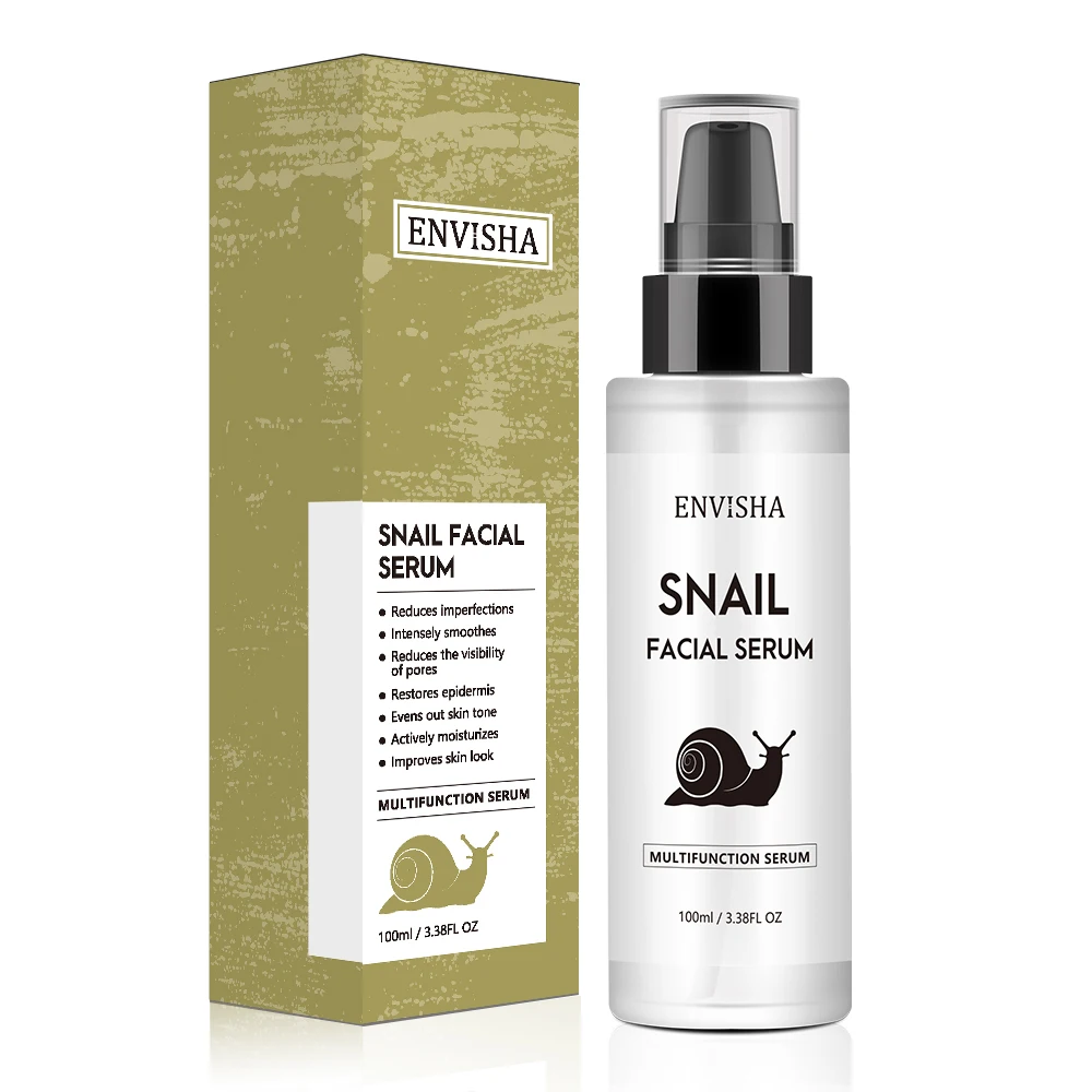 ENVISHA Snail Collagen Face Serum Facial Skin Care Anti-aging Wrinkle Moisturizing Whitening Firming Skin Essence Shrink Pores 6