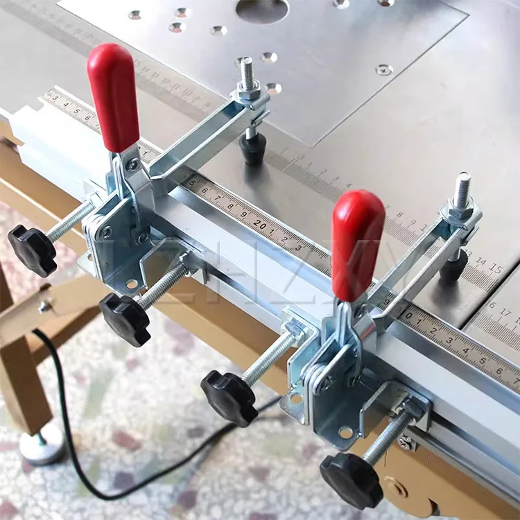 Woodworking Table Saw Feed Presser Milling Machine Workbench Tenon Processing Cu