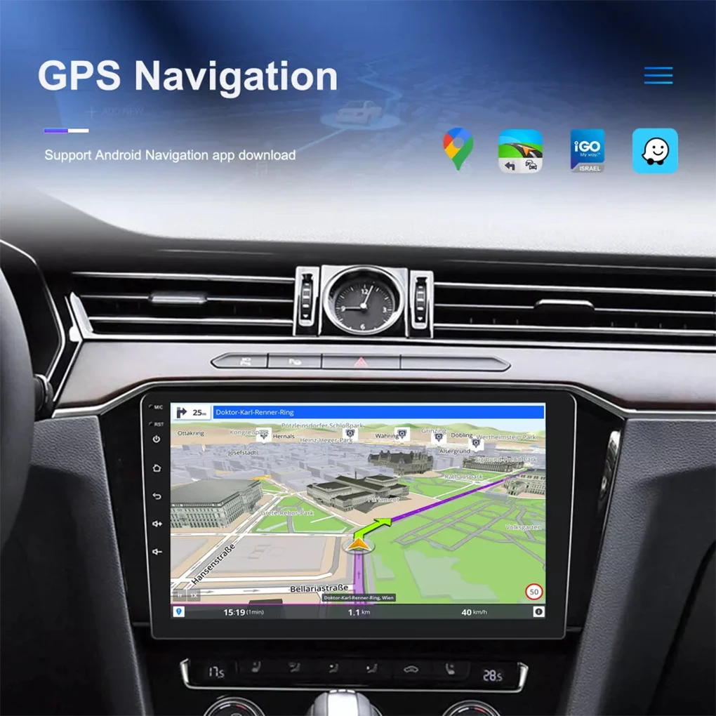 Black Seamless Integration Android Radio With Wireless Car Play Wireless Car Play/Android Auto