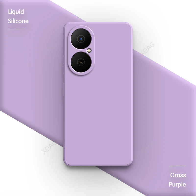Classic Square Silicone Phone Case with Camera Protection for Huawei Nova Y73 Enjoy 80 5G