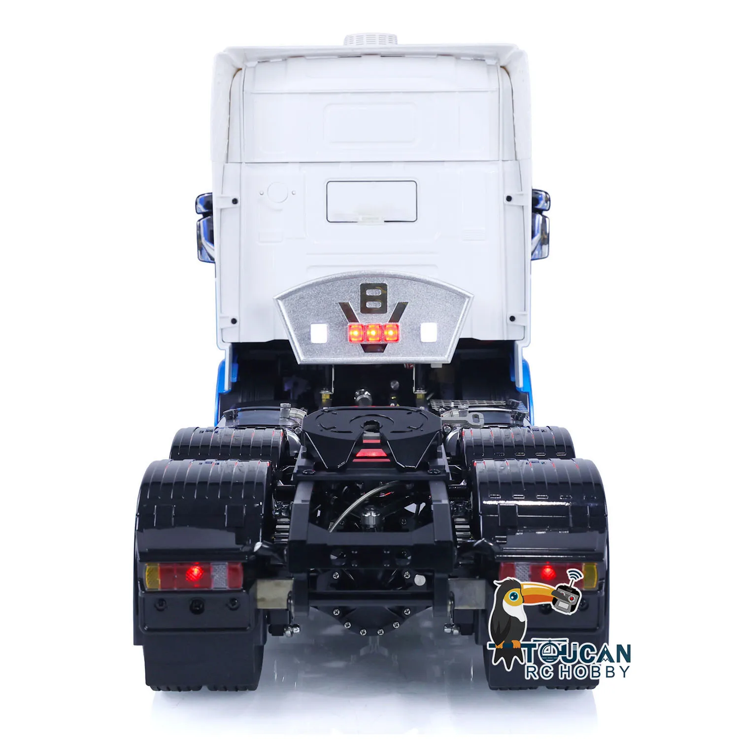 1/14 LESU Metal Chassis 6x6 RC Tractor Truck DIY Painted Finished Control Electric Car Birthday Christmas Gift Car Toys For Boys 5
