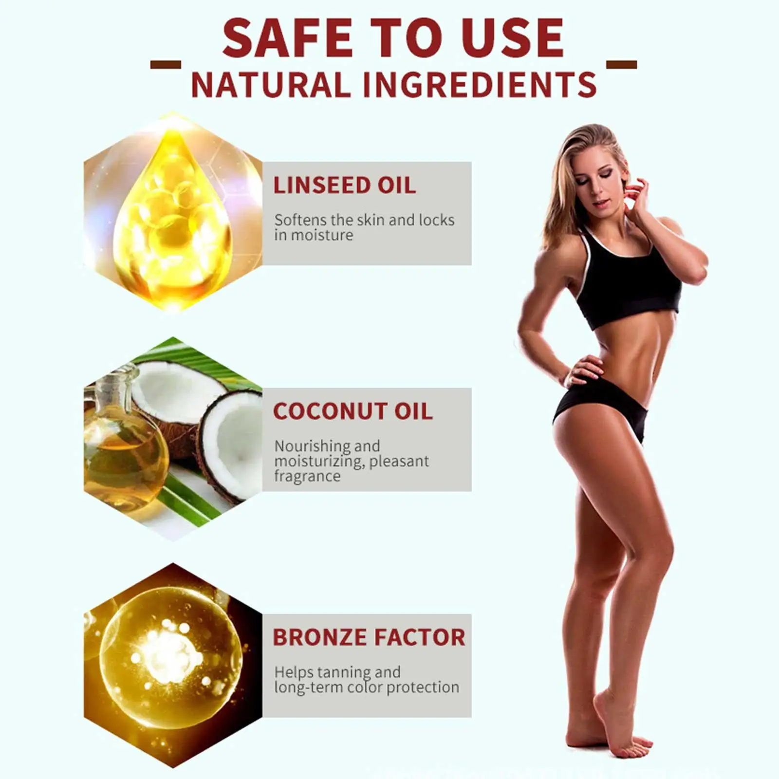 35g Summer Beach Tanning Booster Self-help Quick Tanning Women Cream Restorative Cream Bronzer Tanner Oil Man Women Care