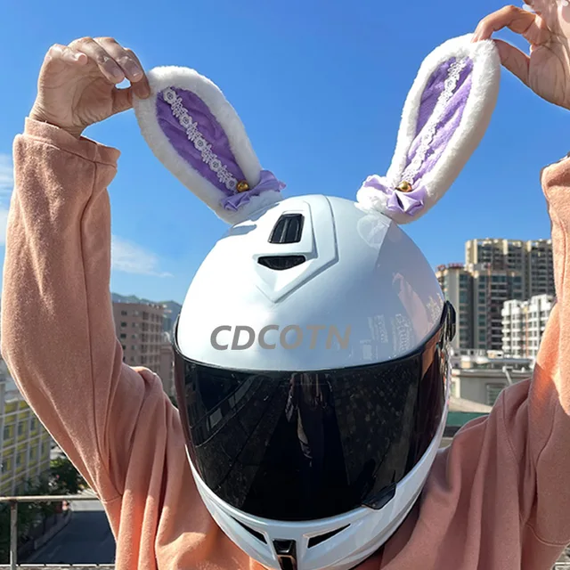 Coole Katzenohren Für Motorradhelm - Individuelle Helm-Deko Für Mehr Style Auf Der Straße