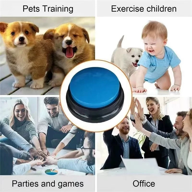 Pet Buttons for Communication Talking Voice Recording Dog Speaking Recordable Buttons Cat Training Funny Gift for Answer