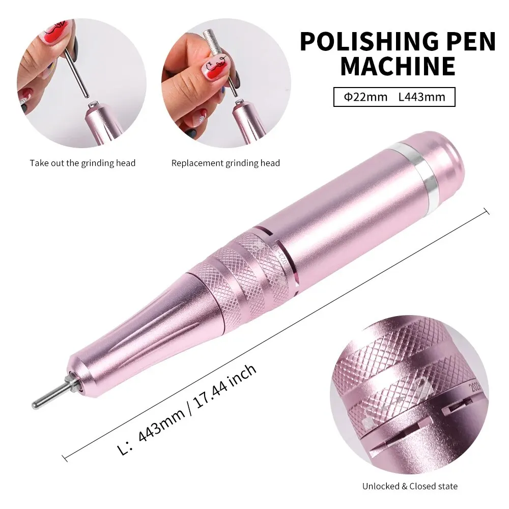 35000RPM Portable Electric Nail Drill Machine With LCD Display UV Nail Lamp Drying Function Rechargeable For Nails Manicure 5
