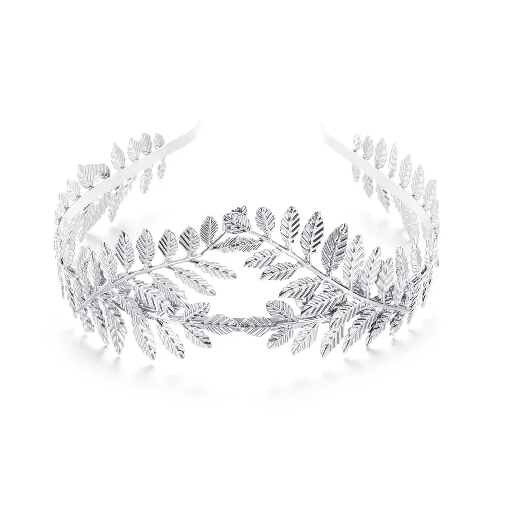 Elegant Gold Leaf Headband - Bridal Wedding Hair Accessory