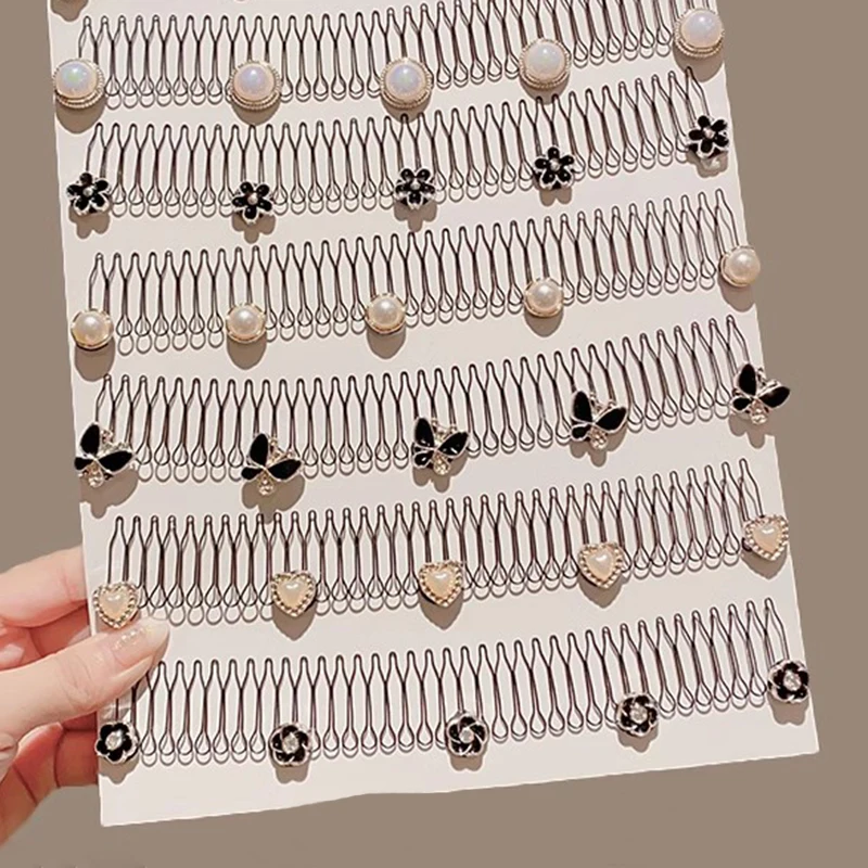 Camellia Hair Comb Invisible Bangs Hair Clip Tidy Artifact Hair pin Girls Hairpin Women Tools Fixed Inser Comb Hair Accessories