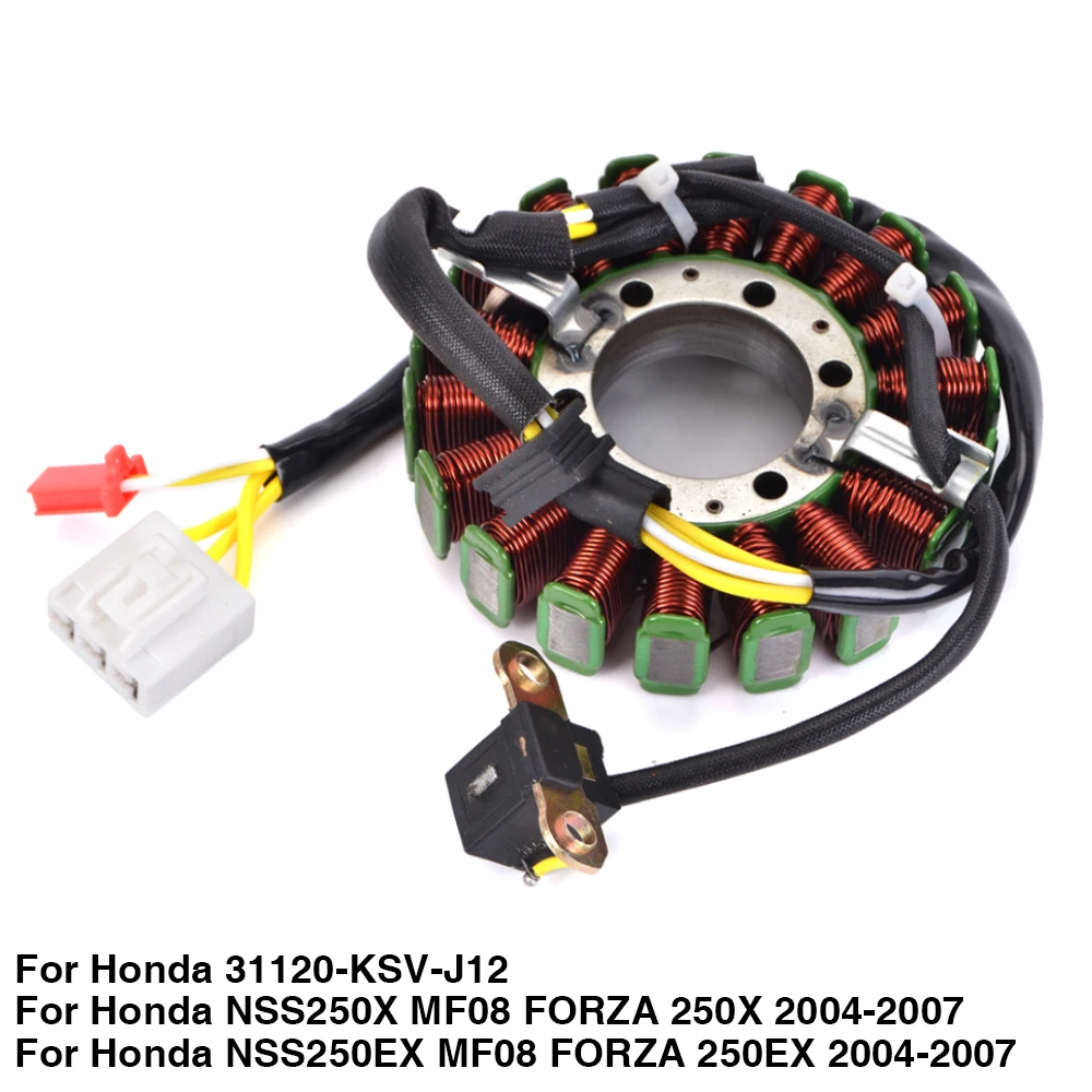 Катушка статора генератора магнита мотоцикла для Honda NSS250X NSS250EX MF08 FORZA 250X 250EX NSS 250 X EX 2004-2007 31120-KSV-J12