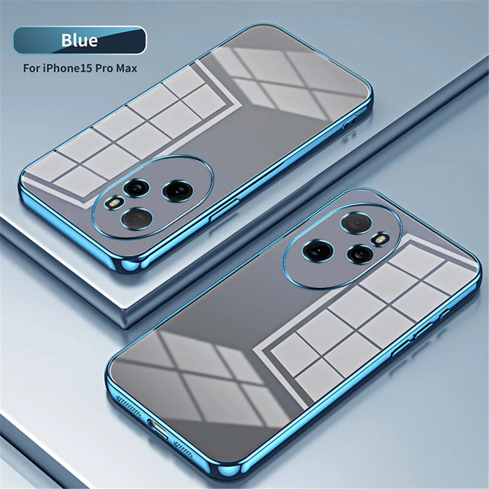 Shockproof Transparent Plating Clear Phone Case