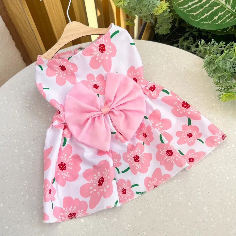 Dog Dress Floral Princess Dress For Spring Summer Puppy