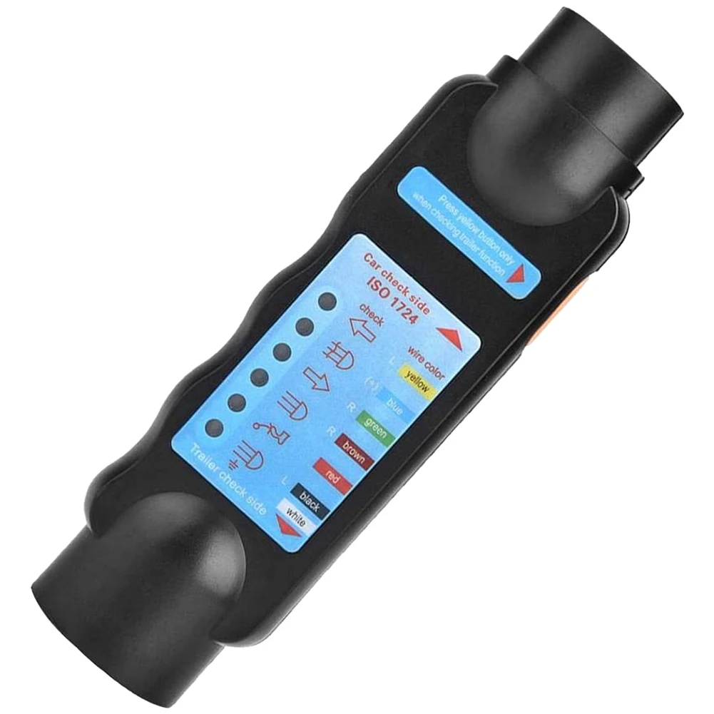Wiring Circuit Tester Connector 7-Pin Trailer Plug Socket Tester Wiring Circuit Light Test Tool Car Truck Towing