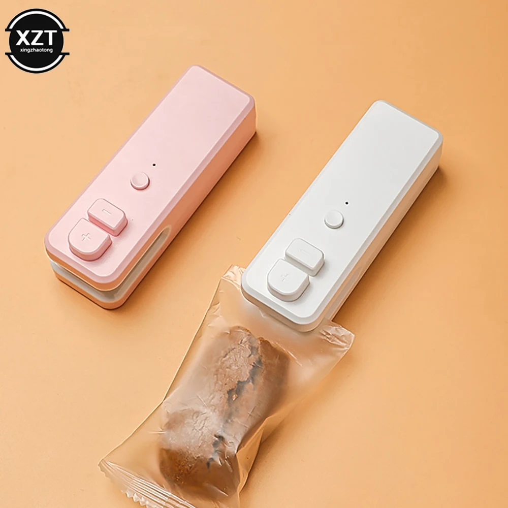 

Mini Portable Sealer Hand Pressed Electric Sealing Clip Small Household Plastic Bag Heat Food Snack Sealer for Kitchen Gadgets