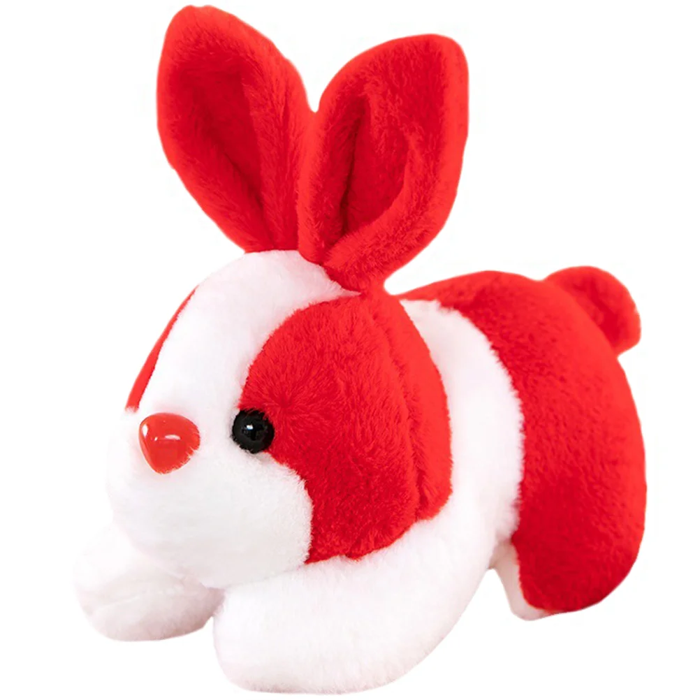 

Red Bunny Decorative Stuffed Toy Kids Mini Toys Children Rabbit Plush Baby Lovely