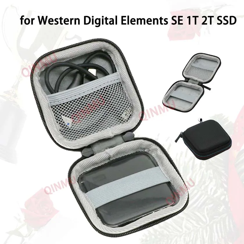 

Carrying Case for Western Digital Elements SE 1T 2T SSD Tooling Bag Professional Durable Hard Shell EVA Speaker Storage Box