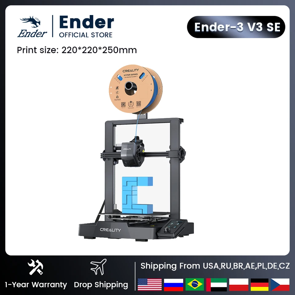Creality Ender-3 V3 SE - Impresora 3D oficial de Creality Ender-3 V3 SE