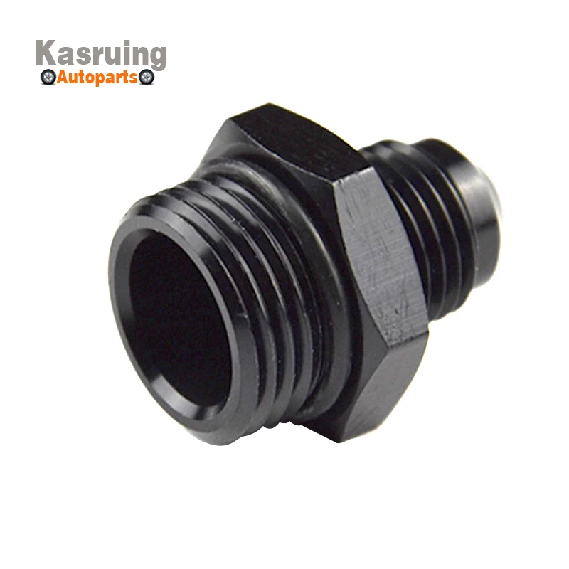 ORB-8 O-ring Port Boss AN8 8AN to AN6 Adapter Fitting Black Anodized Oil Cooling For Oil Cooler Kit