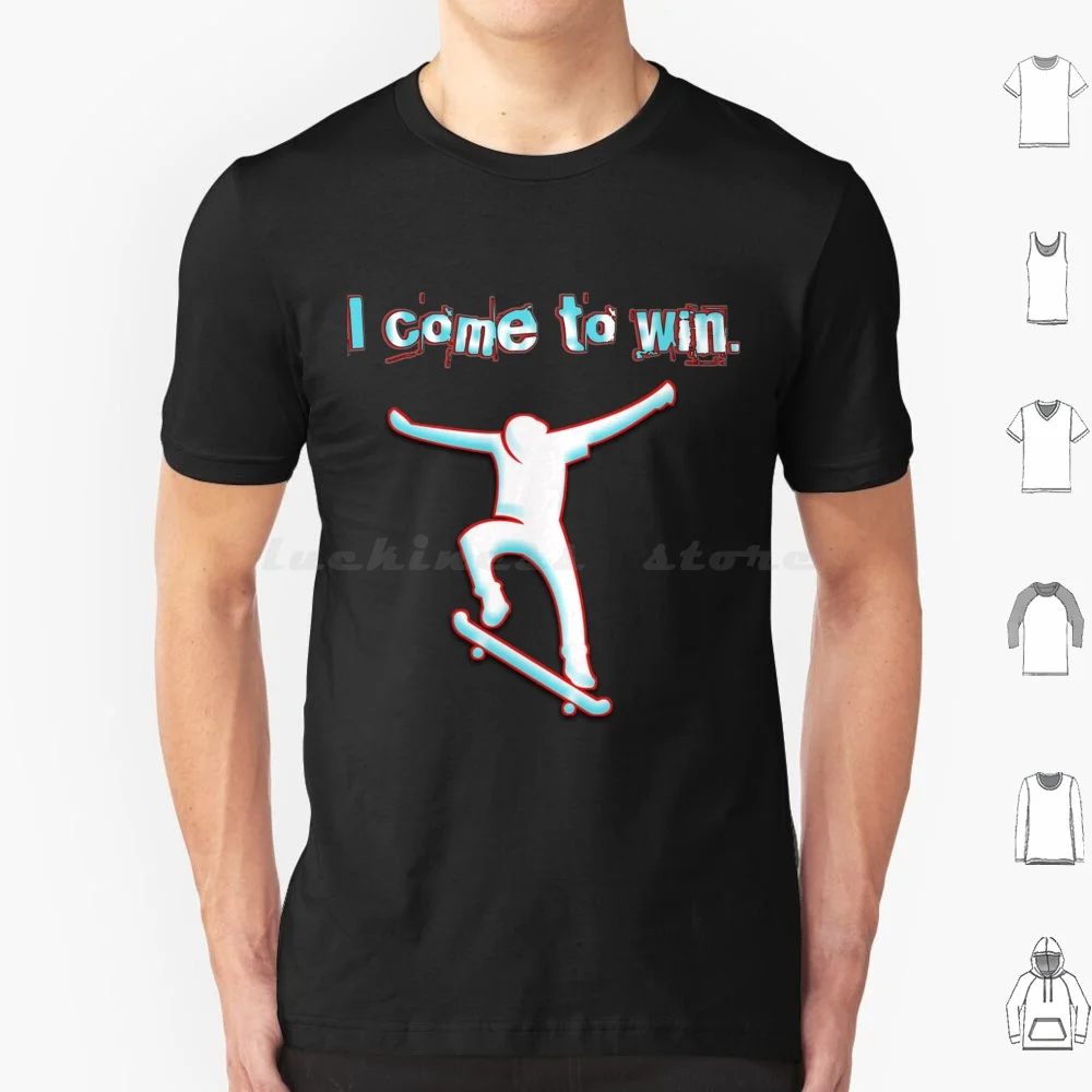 

I Come To Win Классическая футболка из хлопка для мужчин и женщин с принтом «сделай сам»