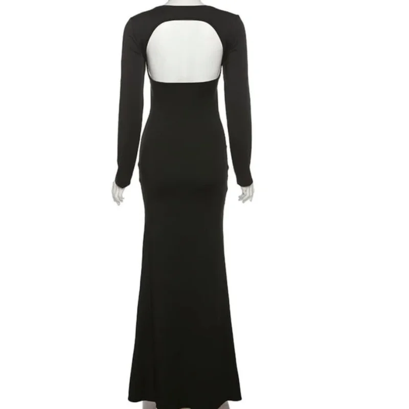 Maternity Outfit | Open Belly Stretchy Dress, Long Photo Shoot Dress - 5