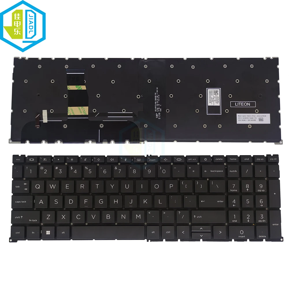 

US English Keyboard Backlight For HP EliteBook 865 G9 USA Notebook PC Backlit light Replacement Keyboards Teclado 6037B0231601