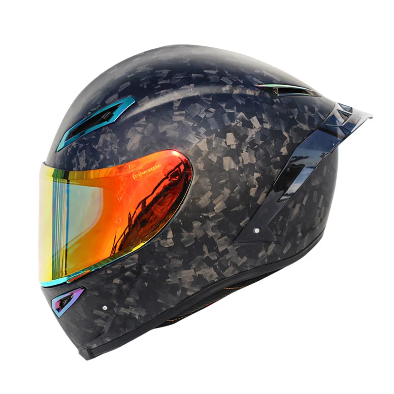 

High quality broken carbon pattern motorcycle full face carbon fiber helmet