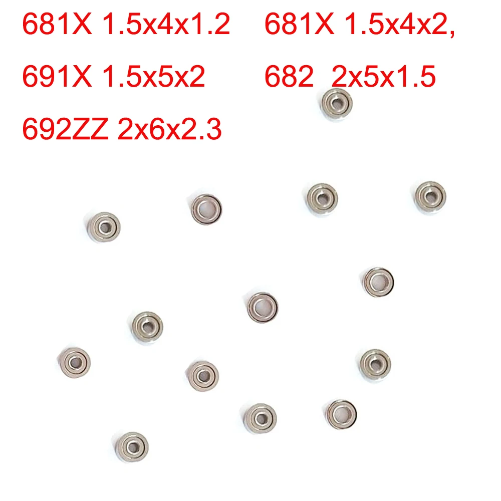 ID 1 5MM 2MM 681X 1 5x4x1 2 681XZZ 1 5x4x2 691X 1 5x5x2 682 2x5x1 5 692