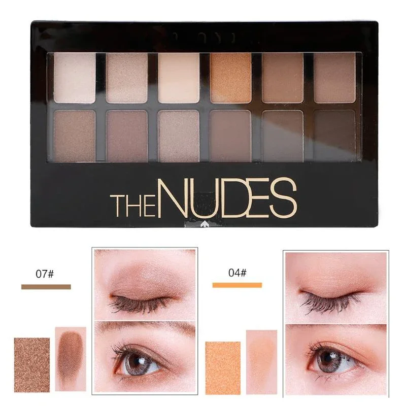 12 Colors Matte Eyeshadow Palette Professional Cosmetic Makeup Brighten Long Lasting Eye Shadow eye shadow,eye shadow plate