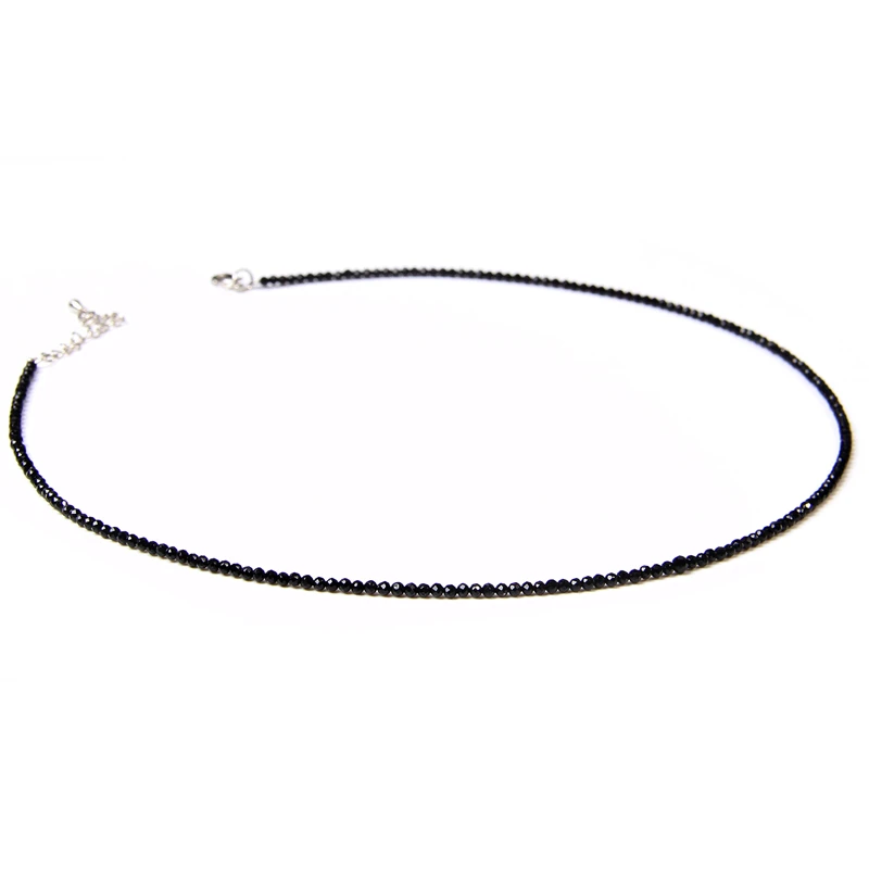 2mm Naturstein Perlen Halskette handgemachte Mini Granat Terahertz Halsketten Energie Heilung weibliche Halskette für Frauen Schmuck Geschenk – Detail 17