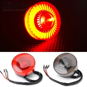 Fanale posteriore per moto Segnali di stop posteriori a LED per Harley Honda ATV UTV Bici elettriche Cafe Racer Chopper Bobber Scooter