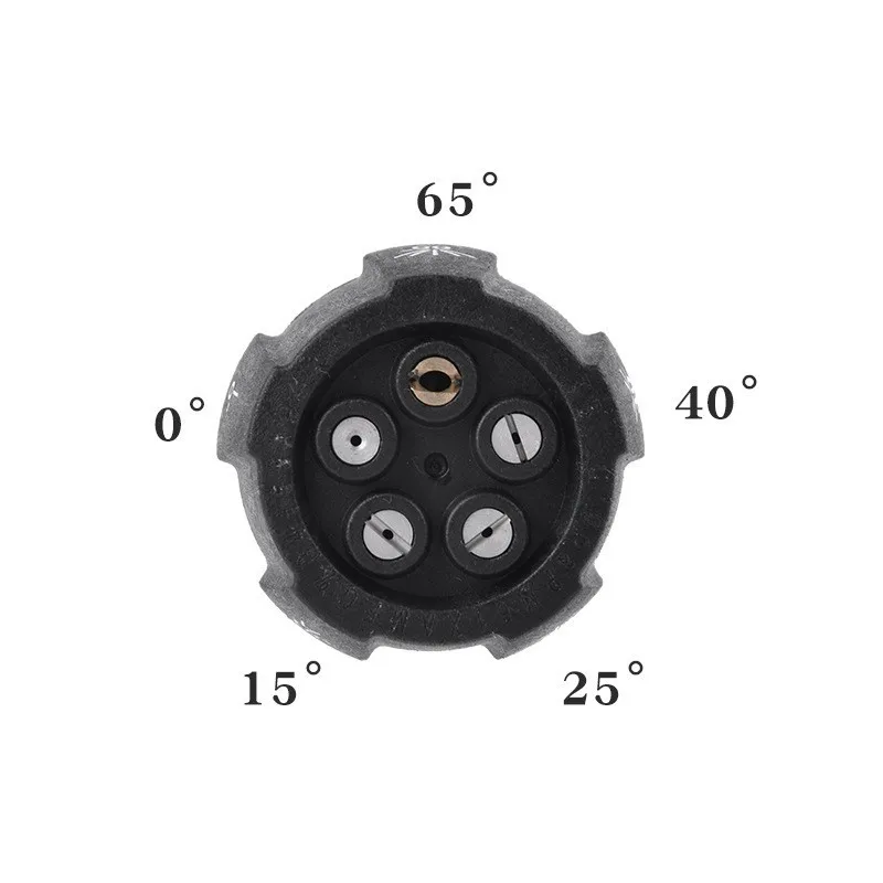 5 in 1 Nozzle Multifunctional Cleaning Machine Adjustable 0/15/25/40/65 1/4" Quick High Pressure Fan Shaped Car Wash Nozzle 3