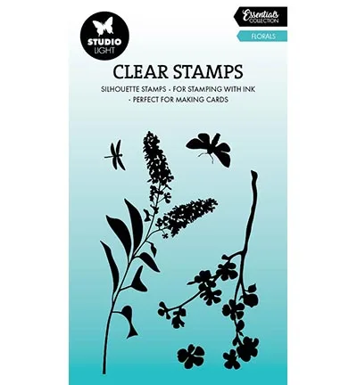 Florals essentials clear stamps scrapbooking to make paper engraving frames card craft set