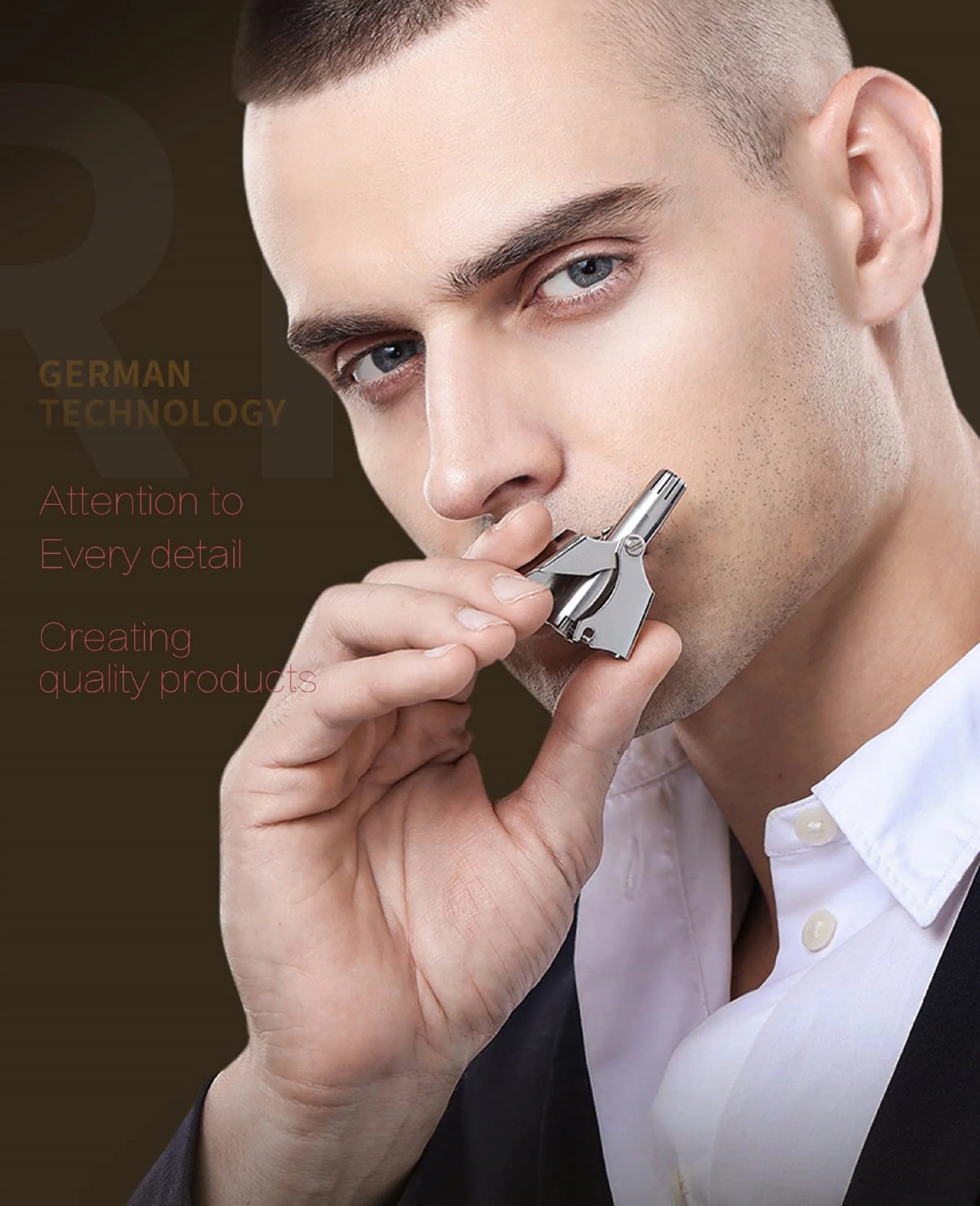 Nose Hair Trimmer For Men With No Noise Washable Manual Nasal Tondeuse триммер для носа aparador de p&ecirc;los do nariz nose hair trimmer
