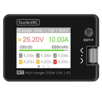 ToolkitRC M7 200W 10A DC Balance Charger Discharger for 1-6S Lipo Battery With Voltage Servo Checker ESC Tester Receiver LCD IPS - Image 4