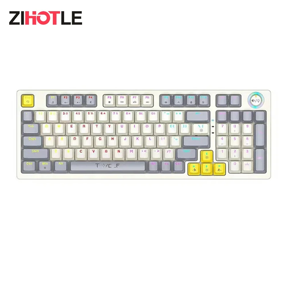 

ZIHOTLE Wired Keyboard 97 Key RGB Backlit Mechanical Game Electronic Sports Game Office Keyboard Teclado 키보드 Клавиатура