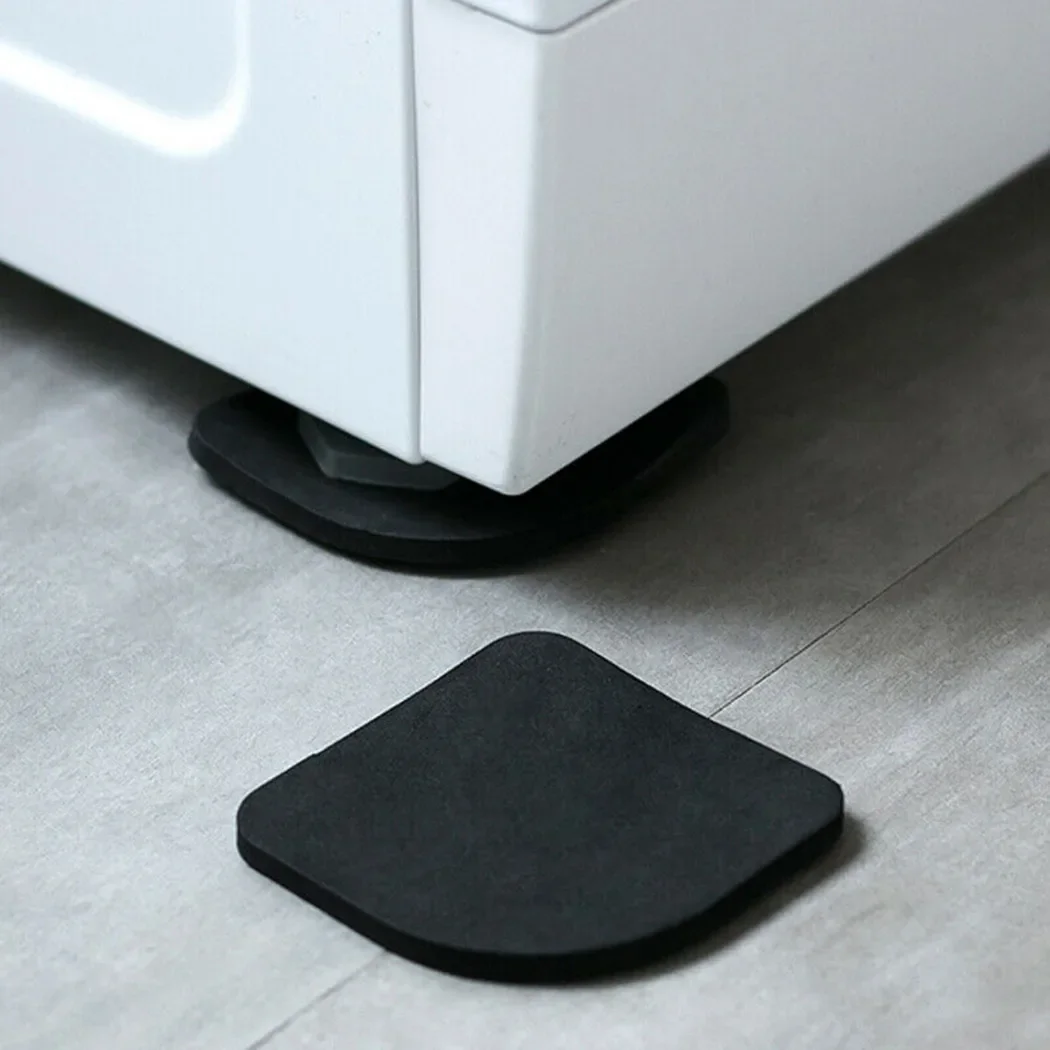 4PCS Washing Machine Shock Mute Pads Slip Stop Silent Refrigerator Furniture Raiser Dampers Stand Non slip Anti Vibration Mat washing machine pads anti vibration pads
