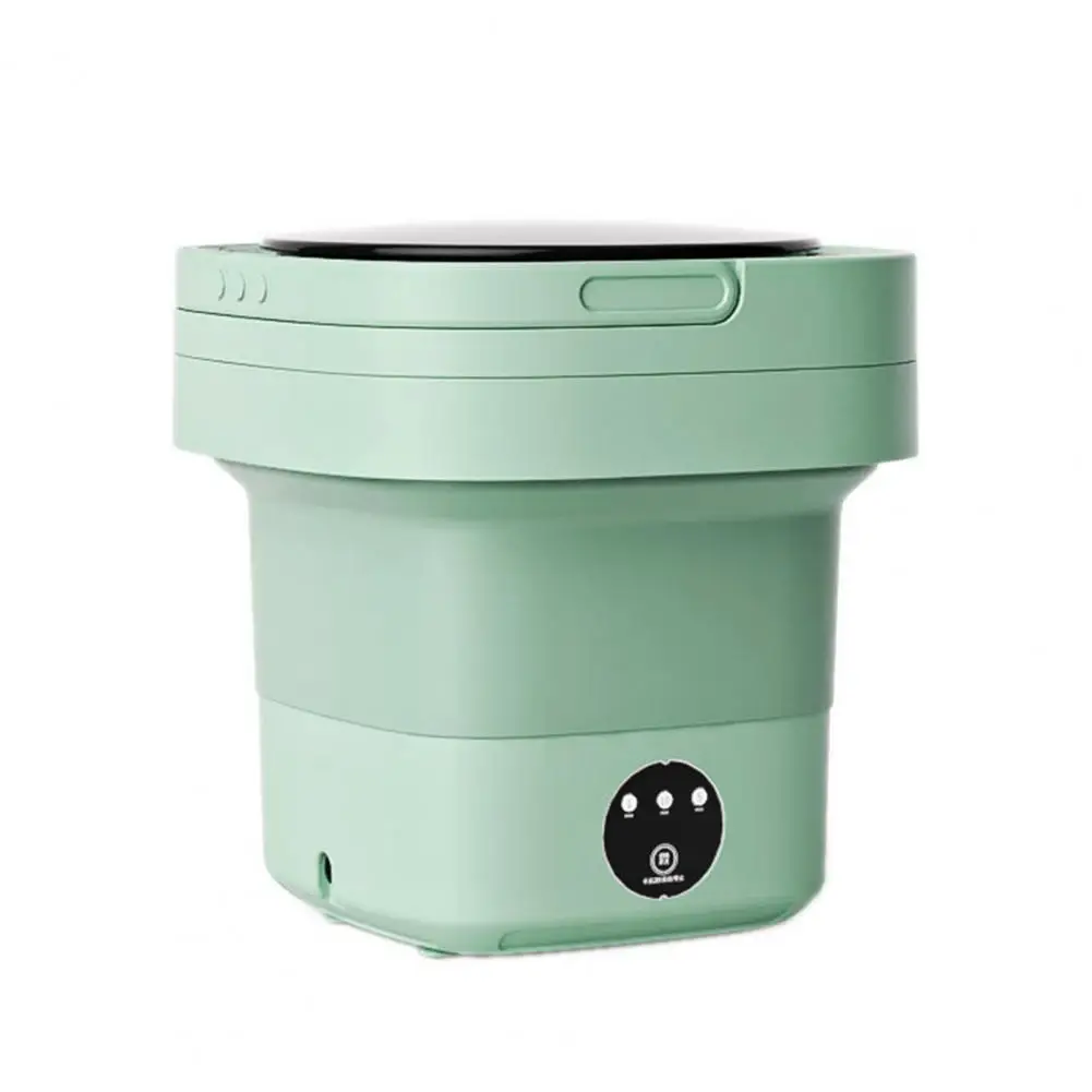 6.5L Portable Mini Washing Machine Foldable Detachable Drain Basket Low Noise Underwear Baby Clothes Socks Washer Home Supplies