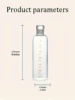 500ml/16.9oz clear white plastic sports water bottle Time marking leak-proof juice milk cup Portable children's school sports cu 6
